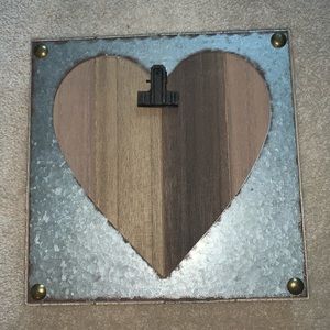 Galvanized photo frame